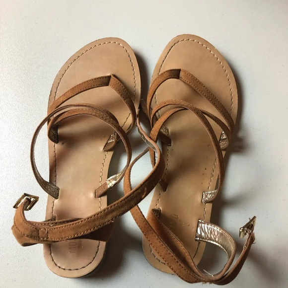 Mossimo Women’s Size 6 Light Brown/Tan Strappy Sandals - Picture 1 of 4